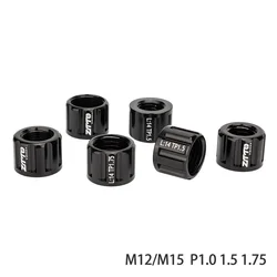 Bicycle Thru Axle Nut M15 P1.0 P1.5 P1.75 Hubs Shaft Cap Bike Accessories Replacement Nuts Bicycles Accessories Parts