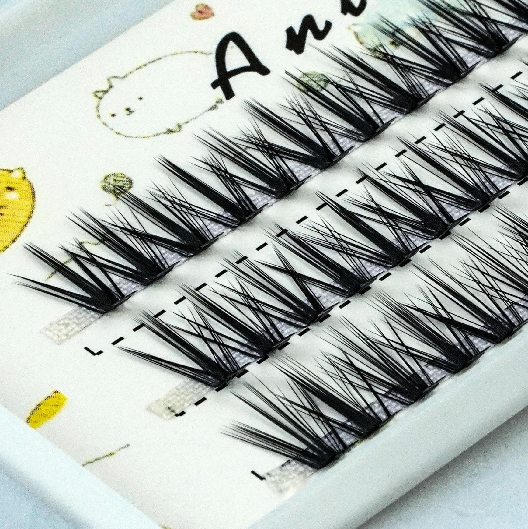 10d/20d/30d l-tipo cluster extensão de cílios 3d natural russo individual cílios cachos 1 caixa/60 pacote ferramenta de maquiagem cílios