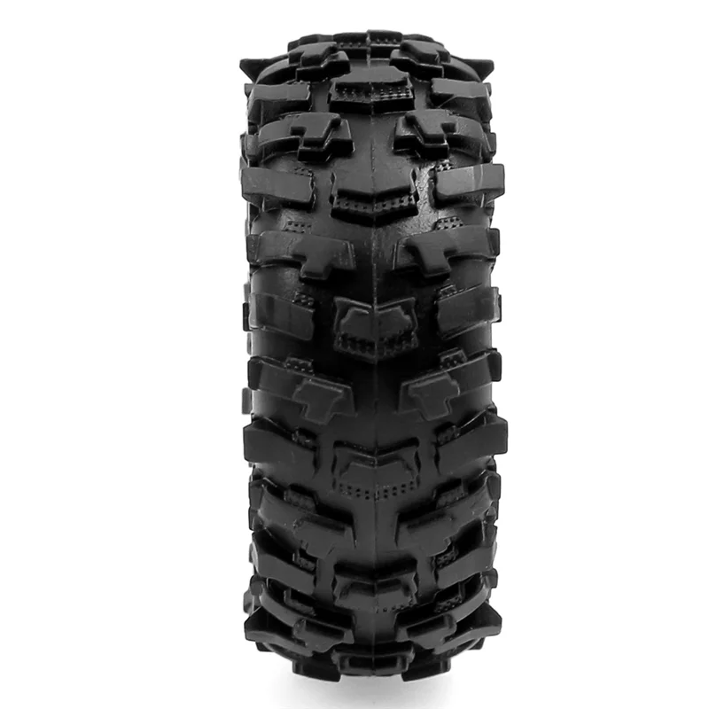 

M18K-4Pcs Metal Beadlock Wheel Tire Set 63Mm 1.0" For 1/18 For TRX4M SCX24 RC Crawler Car Upgrade Components