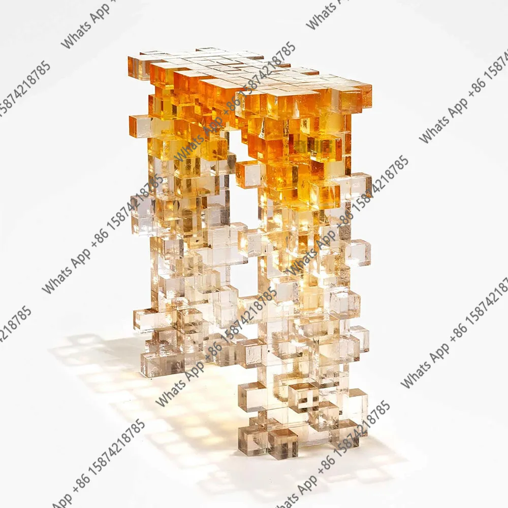 Rt Italian Light Luxury Acrylic Xuanguantai Household Villa Luxury House Designer Simple Artistic Sense