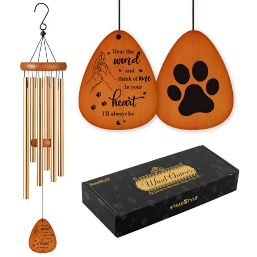 

Pet Memorial Gifts for Dogs, Dog Memorial, Pet Memorial Wind Chime, Loss of a Dog Sympathy Gift, in Memory of Dogs Cats Gifts,