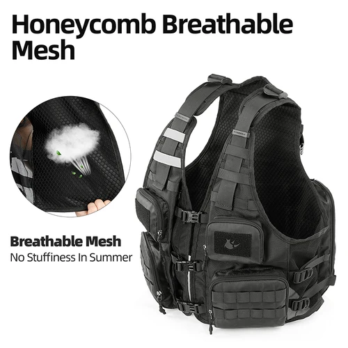 Imagen 2 del producto Rhinowalk-mochila para motocicleta, chaleco Universal para ciclismo, montar al aire libre, portátil, paquete deportivo de viaje con red para casco