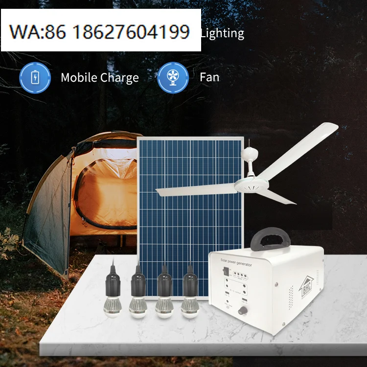 PWM Controller Off Grid Solar System, Metal Construction Multifunctional Home Outdoor Mobile Power Station