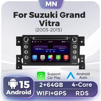 Radio de coche de 7 pulgadas para Suzuki Grand Vitara 2005-2012 2013 2015 reproductor estéreo de navegación GPS Multimedia CarPlay Android Auto WIFI carplay sistemas inteligentes de coche Voz de Ai bluetooth Wifi radio
