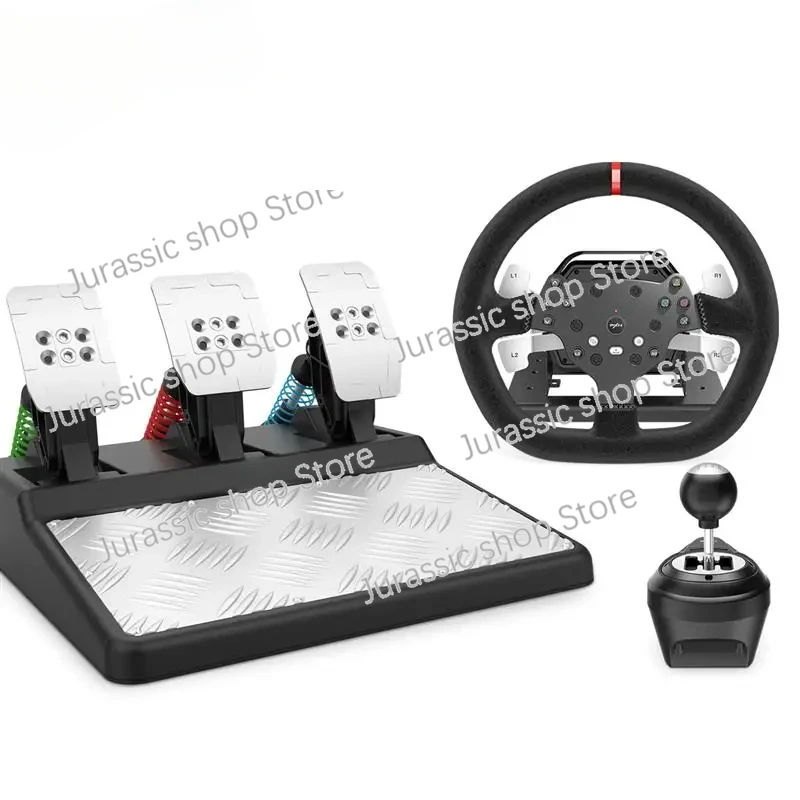 Go PXN V10 Game Racing Simulator Steering Wheel Volante 270/900 Rotation with Clamps PC/PS4/ One/Series