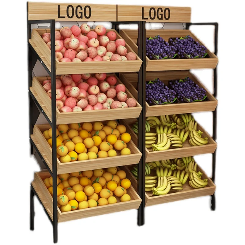 

Fruit rack, shelf, multi-layer display wine cake rack, fresh supermarket fruit and vegetable display rack, flo
