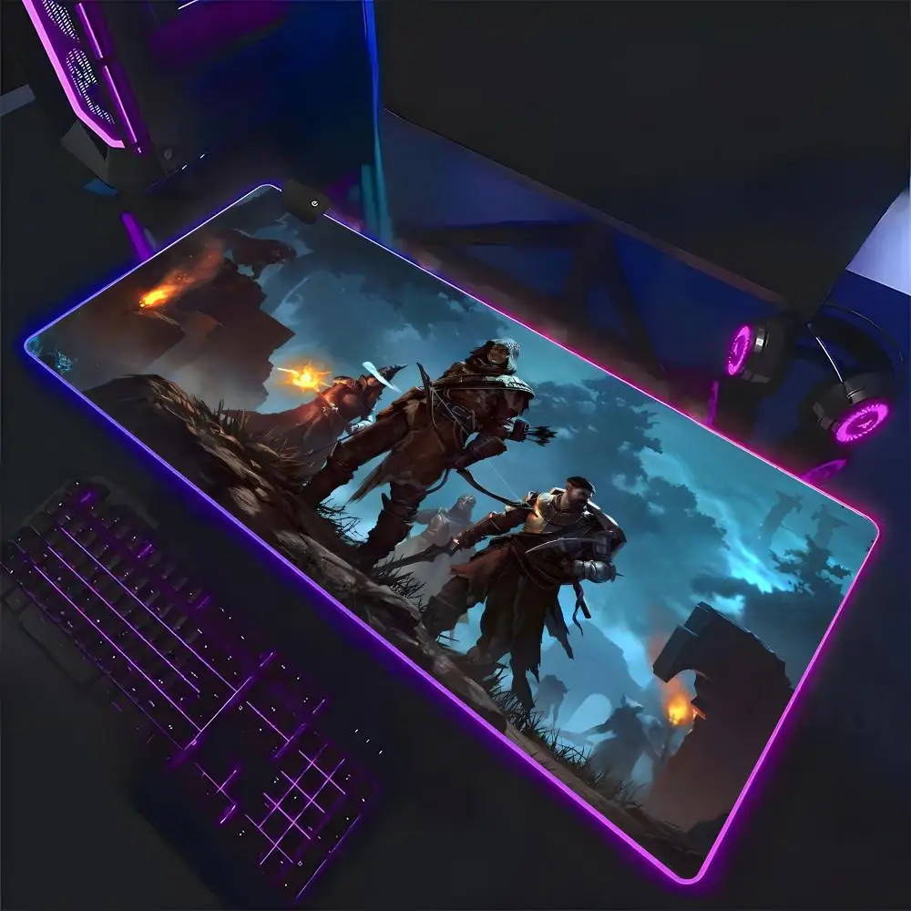 anime E-enshrouded cool Mouse Pad Mousepad Large Gaming LockEdge Thickened Computer Keyboard Table Desk Mat