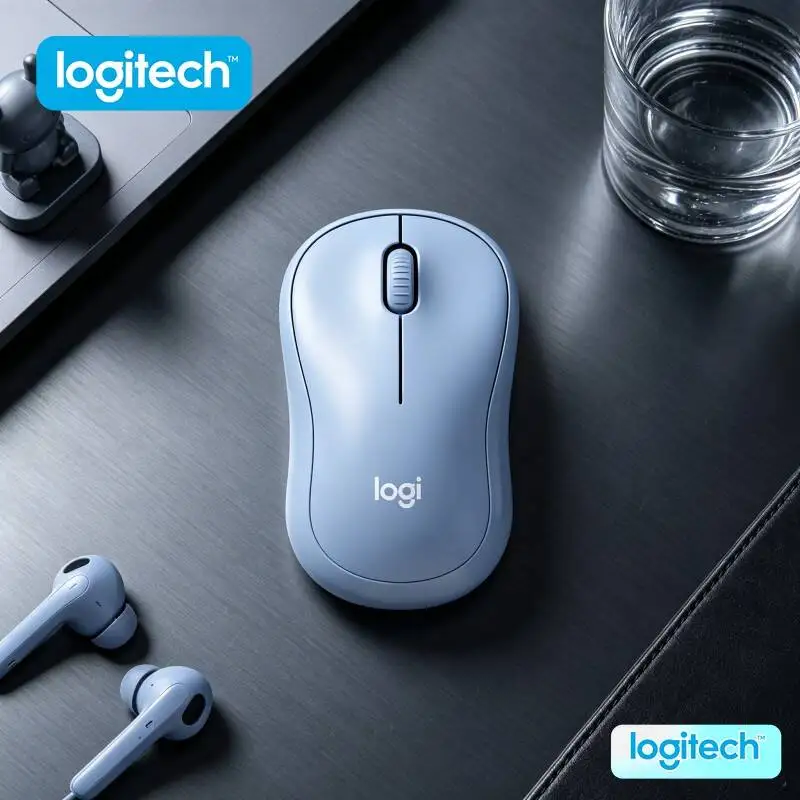 

Logitech M221 Ergonomic Silent Mouse - USB Plug-and-Play Receiver, Smooth Tracking, 1000 DPI, Home Office Travel Study Plans
