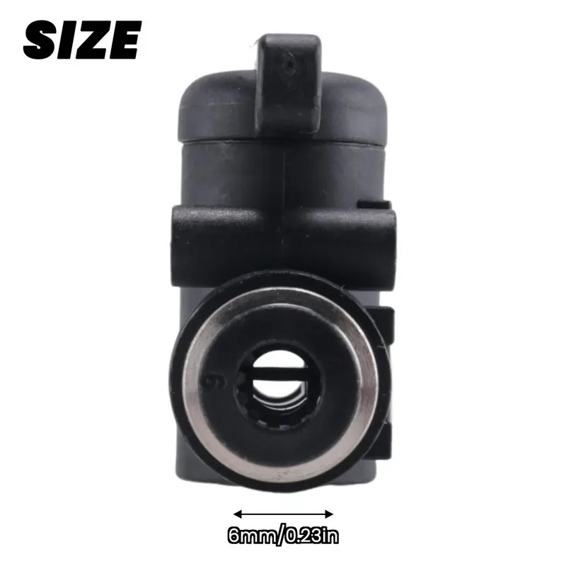 B97A-6Mm Push Connect Valve Ball Valve 6Mm Air Flow Control Valve Quick Connect Valve Tube Fittings 12 Pack