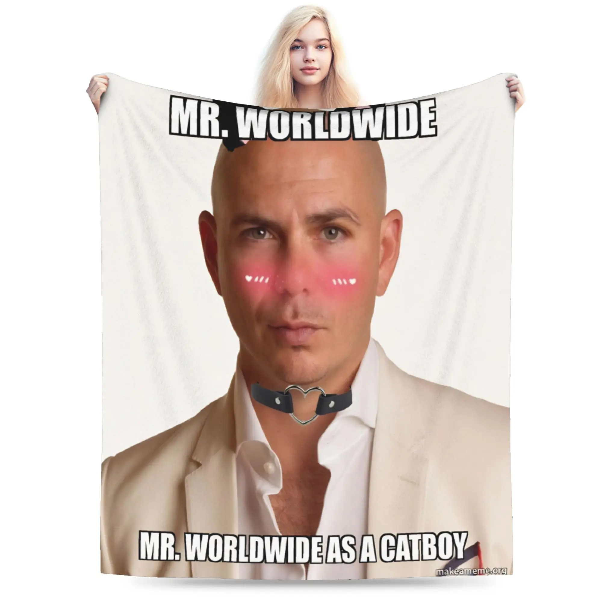Singer Pitbull Tour 2026 Blanket Multi-size Warm Cozy Fluffy  Throw Blankets for Sofa Couch and Bed