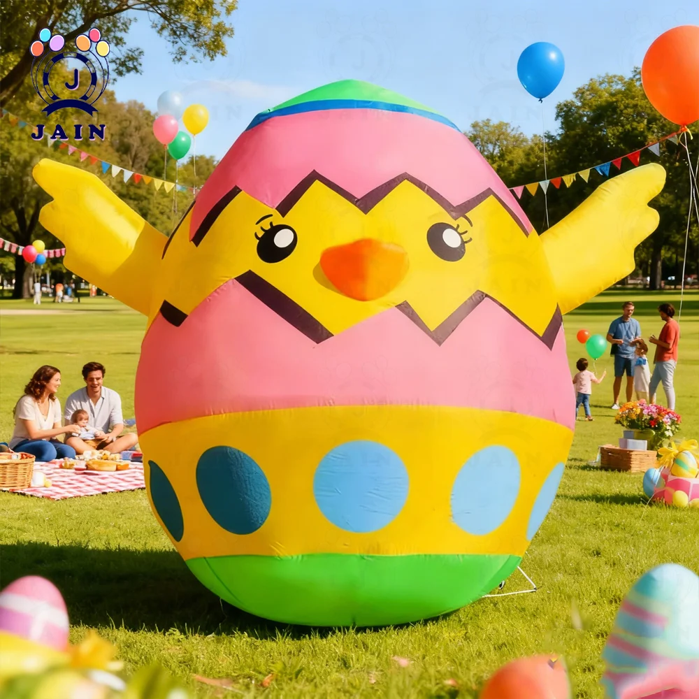 

Надувные гигантские пасхальные яйца на заказ (3-6 м), большие красочные модели яиц, воздушные шары-игрушки для декораций на Пасху, забавный дизайн