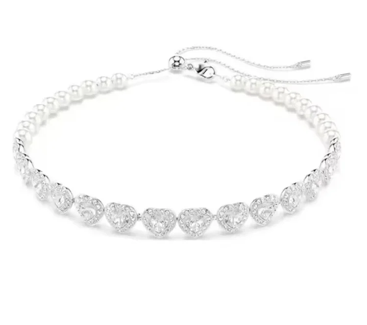 مجموعة مجوهرات فاخرة جديدة على شكل حب لعام 2025، قلادة قلادة، سوار أرنيل، ملابس يومية، أساسية للحفلات - هدية عيد ميلاد #3