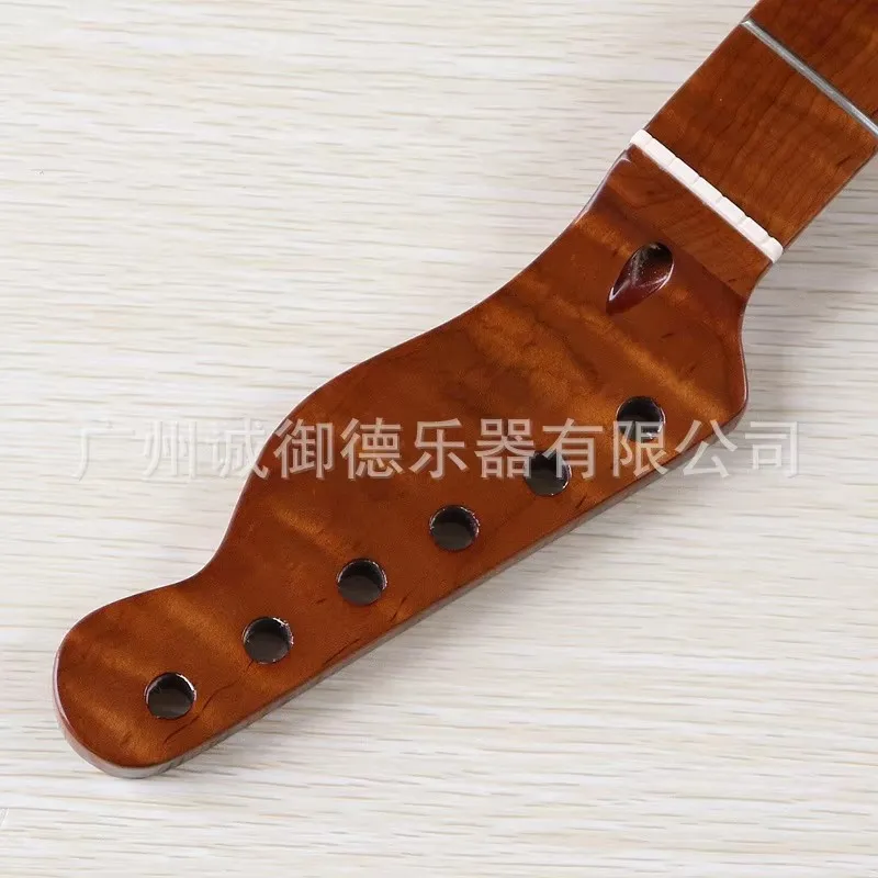 22 Tiger grain baked maple bright brilliance Bass Point 5.6 wide neck maple modified DIY musical instrument accessories