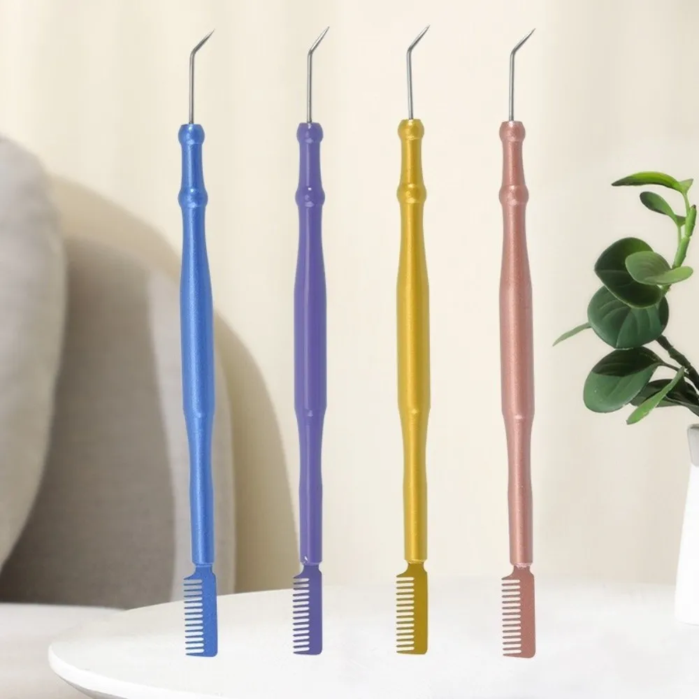 Professional Metal Eyebrow Comb 2-in-1 Eyelash Perm Eyelash Assistance Tool Lifting Separating Lash Tool Beauty Tool