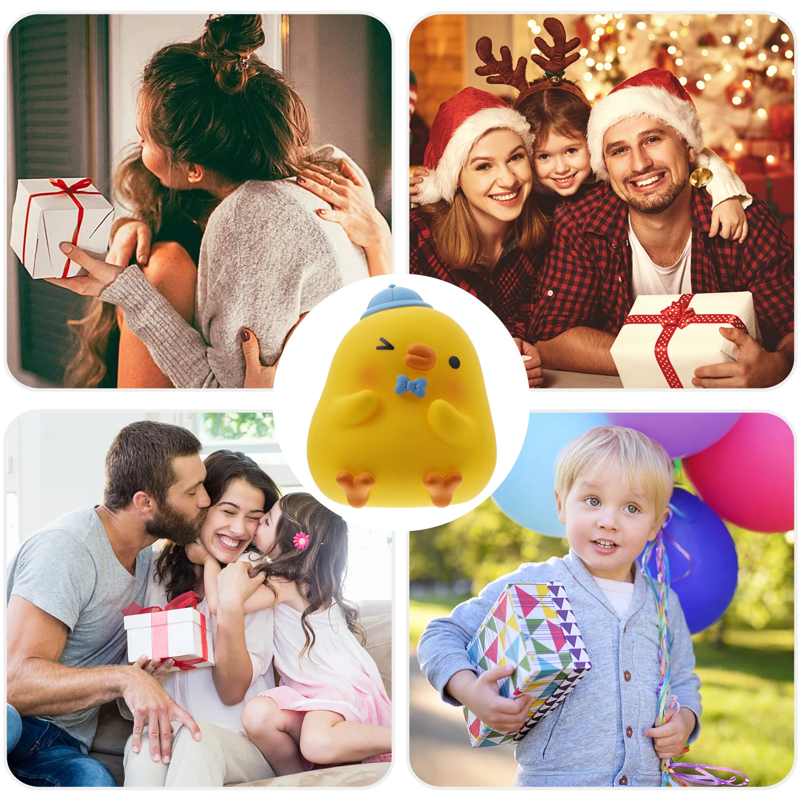 

1Pcs Chick Piggy Bank Cartoon Saving Pot Lightweight Coin Storage Jar Saving Bank Desk Ornament Gift for