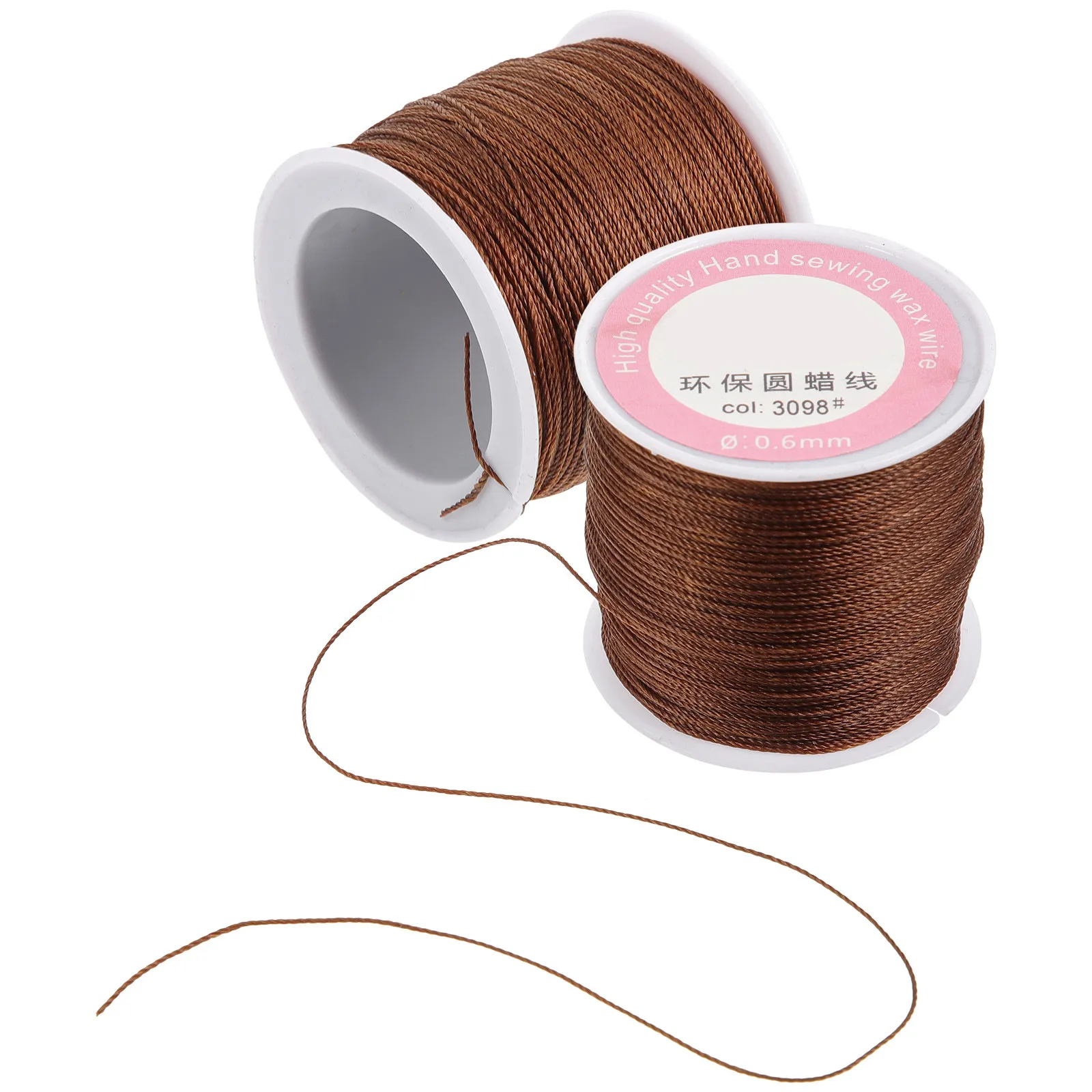 

2Pcs Strong Waxed Thread Polyester Stitching Cord Goods Repair DIY Bookbinding Supplies High Quality Crafting