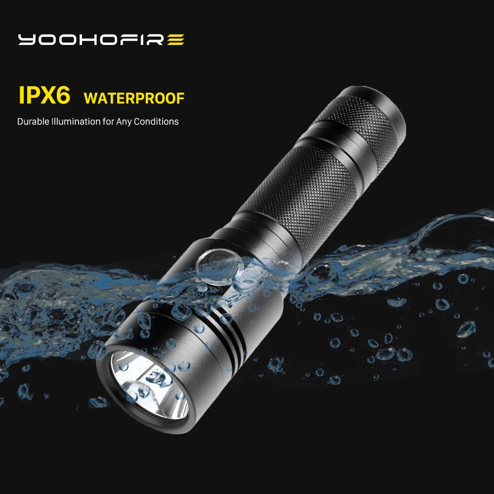 YoohoFire G4 LED Mini Flashlight USB Rechargeable T6 Lamp Wick Pocket Portable Powerful Torch Camping Emergency Outdoor Lighting