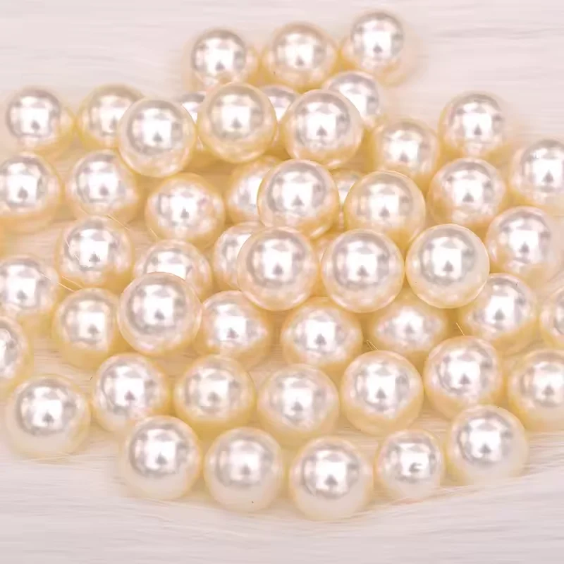 Hohe Qualität, 2 mm, 3 mm, 4 mm, 5 mm, 6 mm, 8 mm, 10 mm, 12 mm, 16 mm, 18 mm, runde weiße Perlen, kein Loch, lose Kleidungsperlen für Kleiddekoration – Detail 10