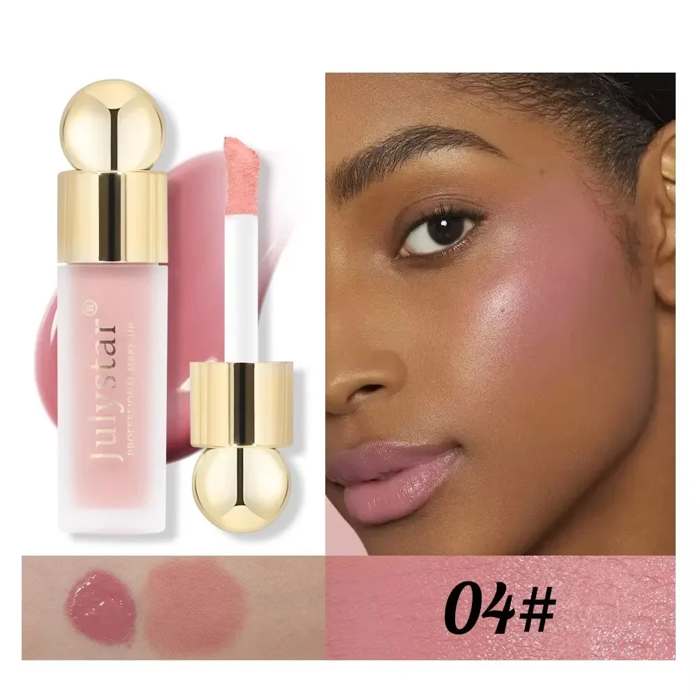 New Liquid Cheek Blush Facial Nourishing Blusher Gel Cream Multi-purpose For Eyes Lips Makeup Blush Stick Cosmetics With Sponge - Image 6