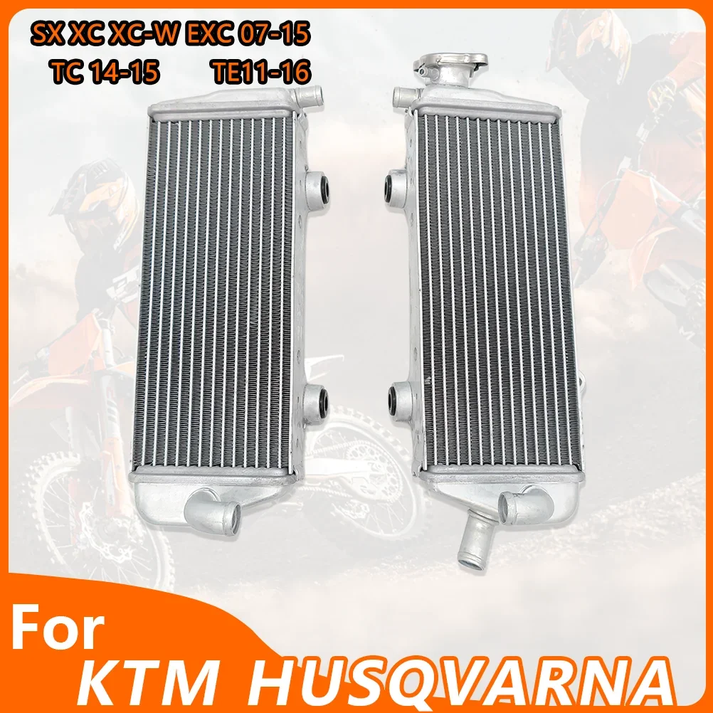 

OTOM 07-16 Motorcycle Radiator Kit Aluminum Engine Water Tank Cooler for KTM HUSQVARNA SX XC EXC TC FC Bike Cooling Radiator