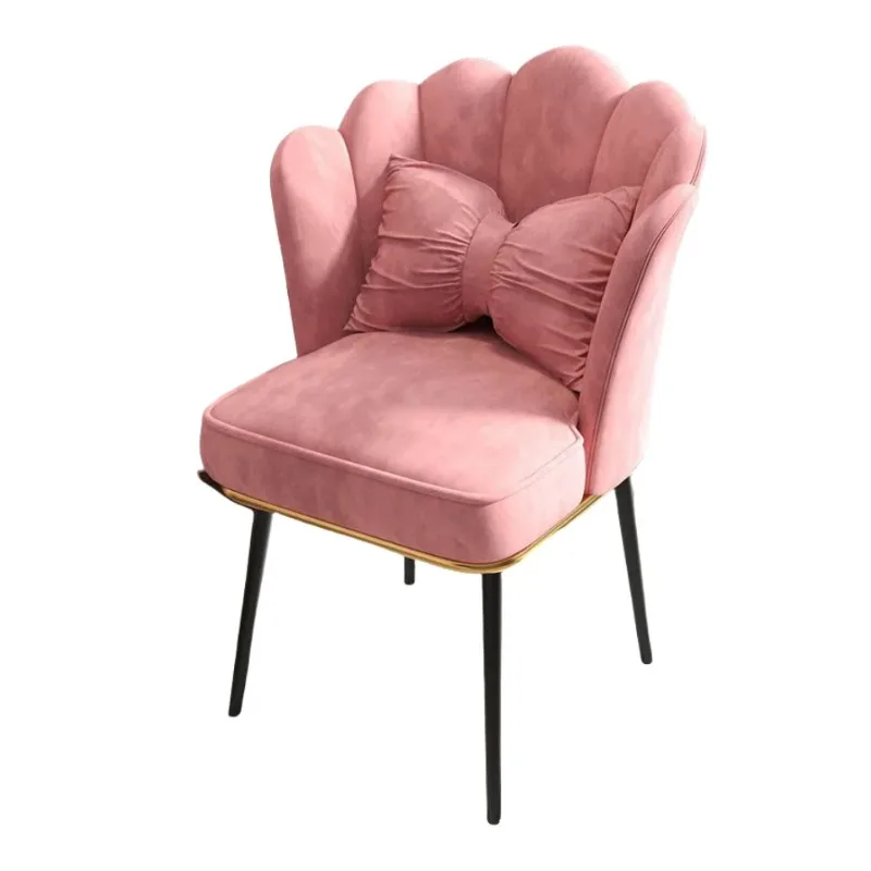 

Скандинавские французские роскошные обеденные стулья с высокой спинкой, металлические, для ресторанов и отелей, с обивкой из кожи, современная мебель для гостиной, стул-качалка