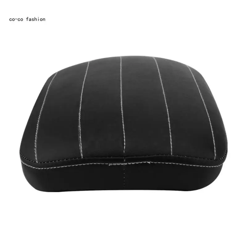 517B Leather Pillion Passenger Cushions Motorcycle Suction Cup Pad for 883 1200 Replacement Stitching Line Cushions