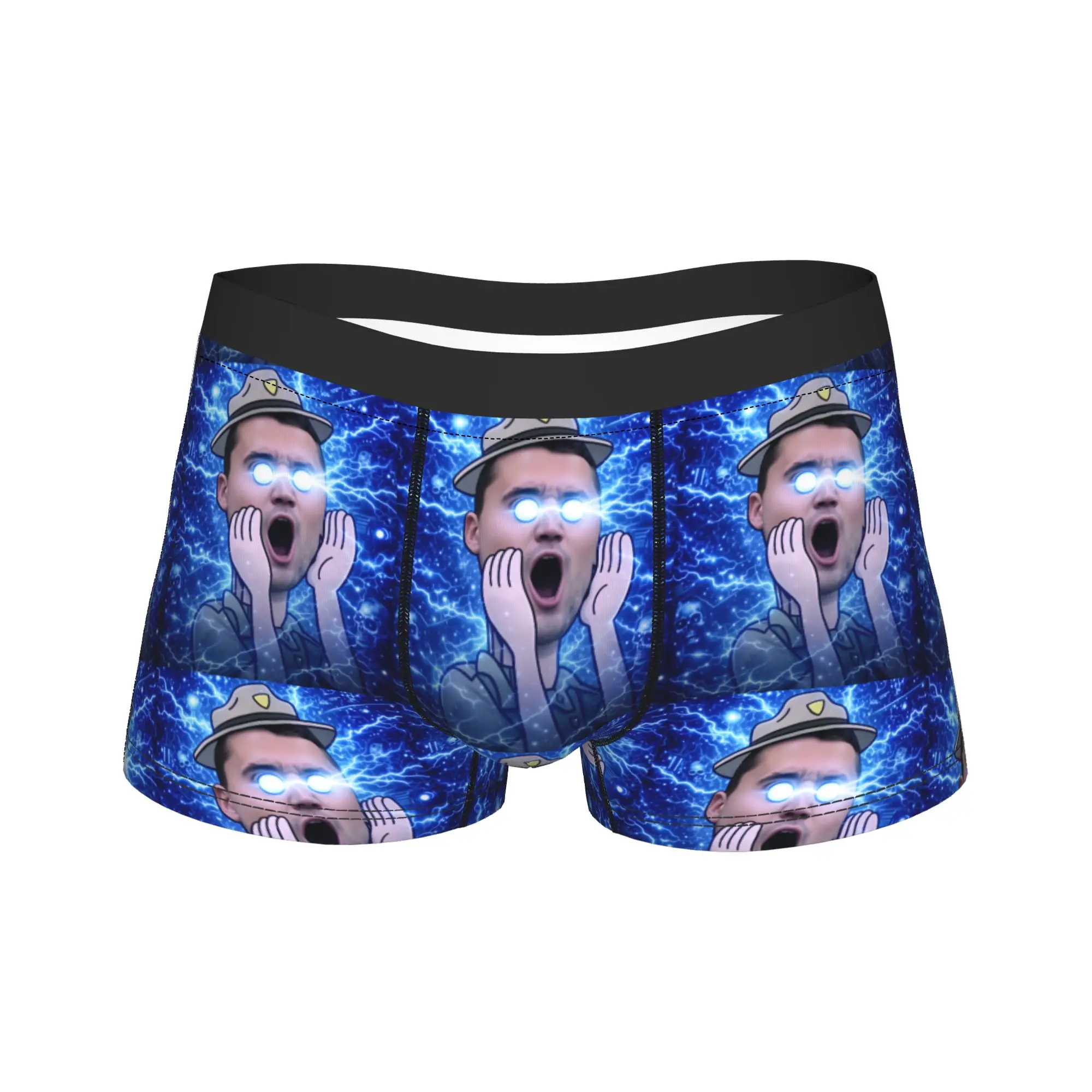 Charlie Kirk Funny Boxershorts  Pouch Underwear High Quality Pattern Boxer Brief Comfortable Males Panties Plus Size