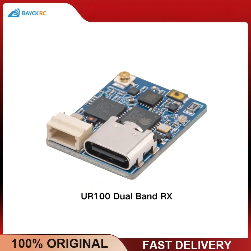 BAYCKRC UR100 2.4GHz/915MHz Dual Band ELRS Receiver 500mW Long Range RX for FPV Racing Drone Quadcopter 80-220mm
