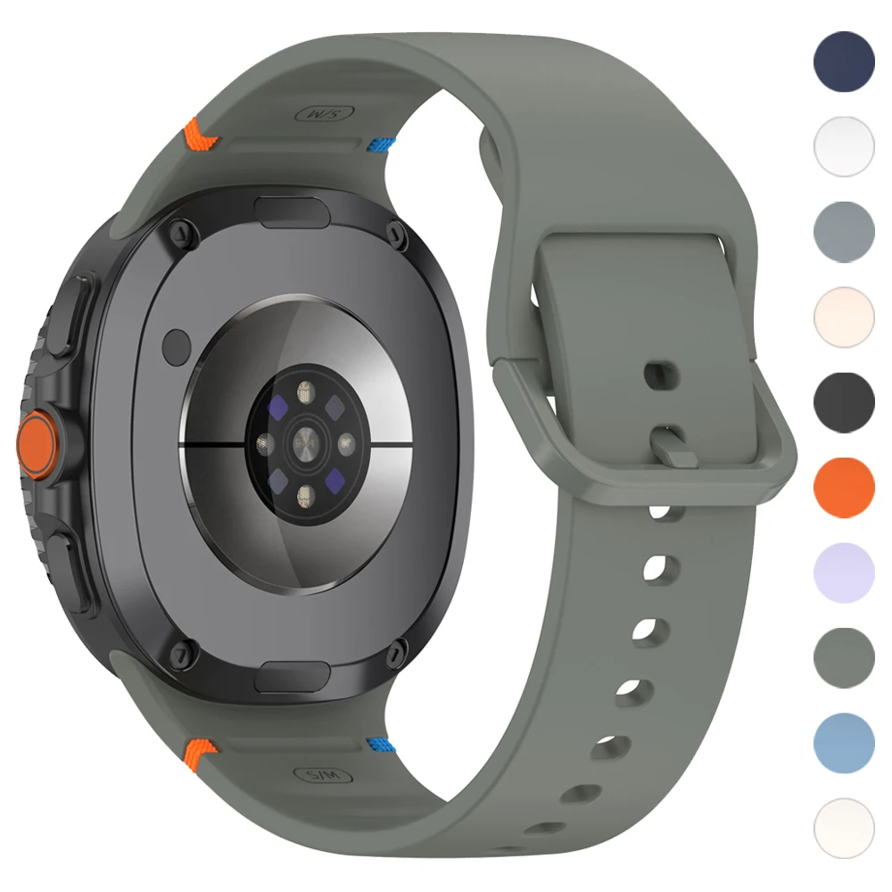 Sport Silicone Strap For Samsung Galaxy Watch 9 8 40mm 44mm/Galaxy 8Classic 46mm 1:1 Original Replace Smartwatch Bracelet Correa