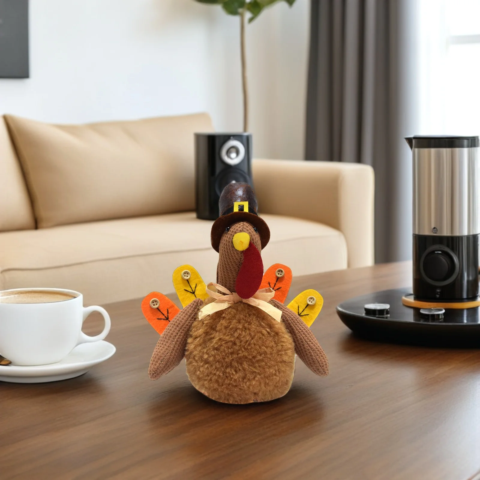 Dekorasi Turki dari Kain Lembut dengan Desain Berdiri untuk Dekorasi Rumah Musim Gugur, Centerpiece Thanksgiving, Ide Hadiah Ramah Anak