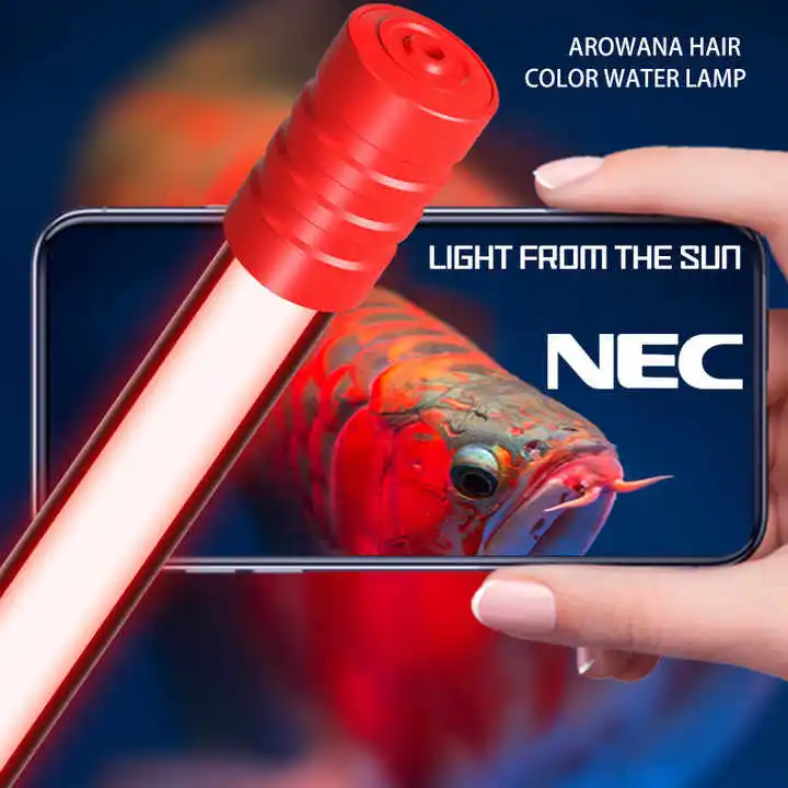 

Wholesale Series Aquarium Lamp Waterproof Gold Arowana Color Lamp Three Primary Color Fish Tank Wide Angle Lighting Enhancement