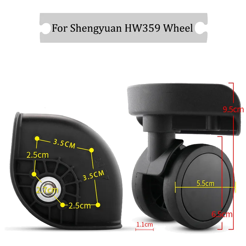 

Suitable For Shengyuan EW359 Universal Wheel Silent Wheel Luggage Anti-wear Wheels Replaceable Wheels Flexible Rotation Wheels