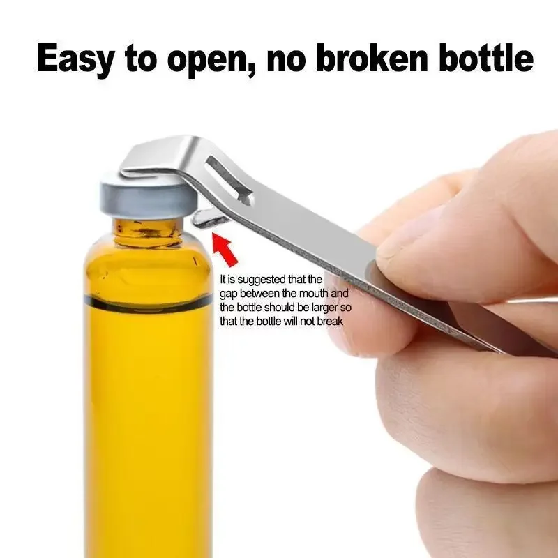 Stainless Steel Oral Liquid Vial Opener Tool Portable Kitchen Can Bottle Ampule Accessories Opener Opener L1P5