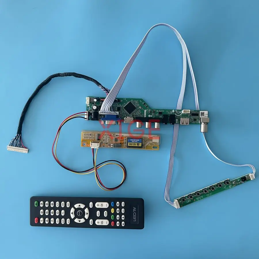 

For LTN170P1 LP171W02 LP171WE2 LP171WE3 Matrix Controller Drive Board Kit 1-CCFL LVDS 30-Pin 1680*1050 HDMI+VGA+AV+USB 1680x1050