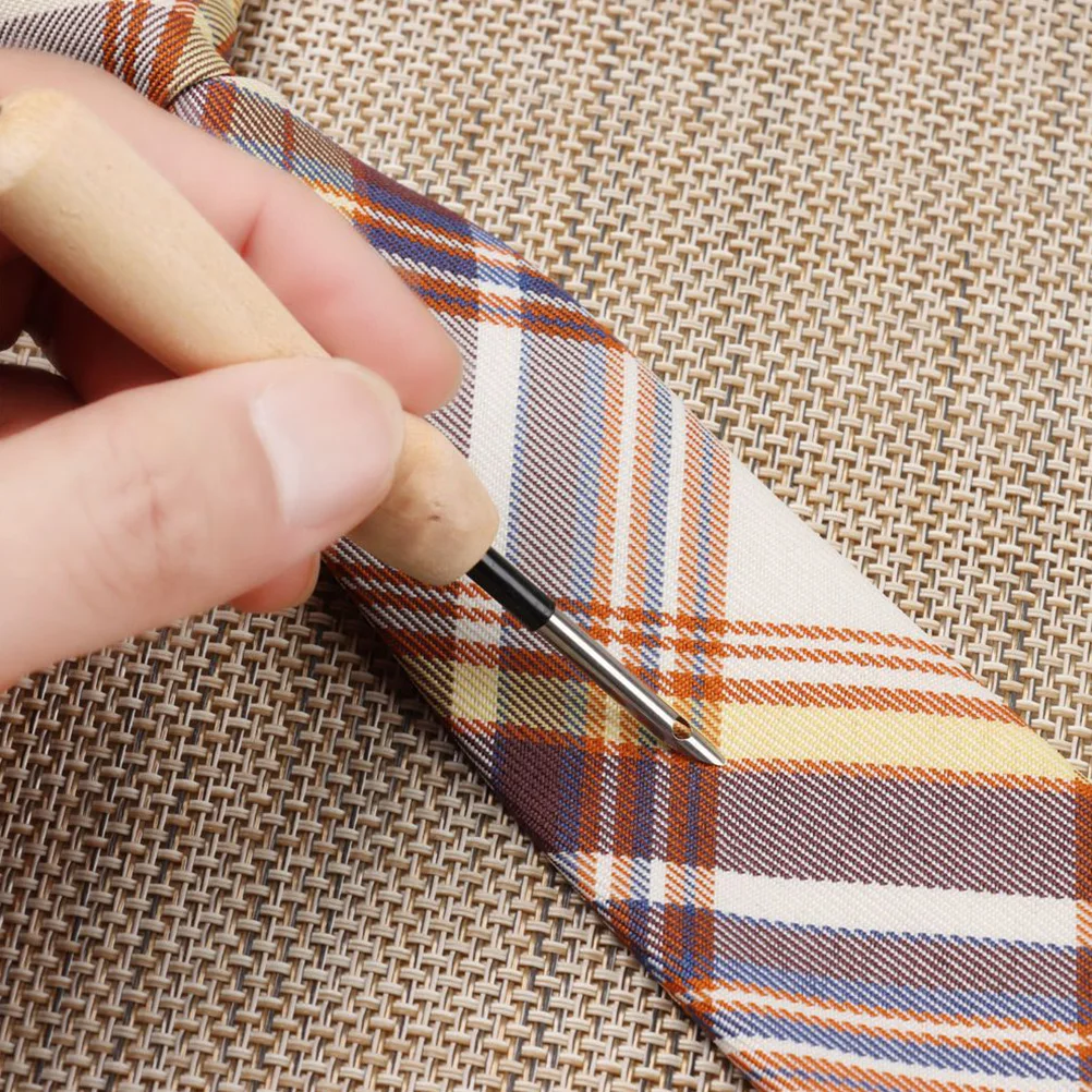 

5Pcs Embroidery Punch Needle Stainless Steel Strong Durability DIY Art Craft Needle for Daily Use Sewing Tool Beginner Starter