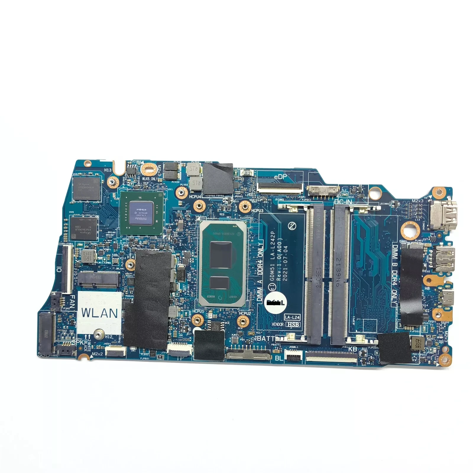 

0K2KT8 для материнской платы Vostro 15 3510 GDM51 LA-L242P i5-1135G7 MX350 2 ГБ