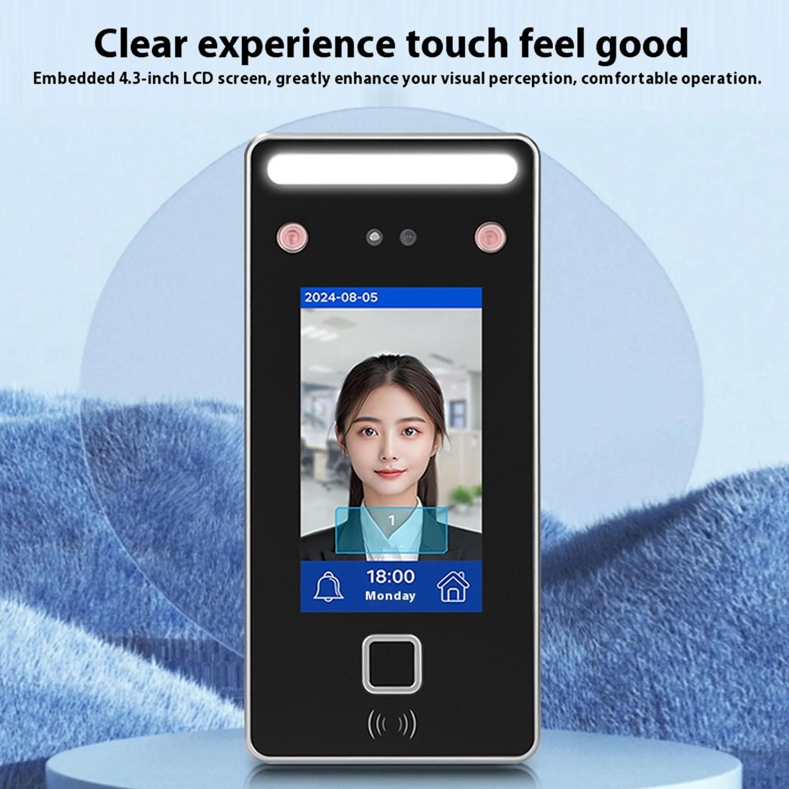 Biometric Attendance Machine Visible Light Dynamic Time Clock Face Recognition Attendance Machine Efficient for Small Business
