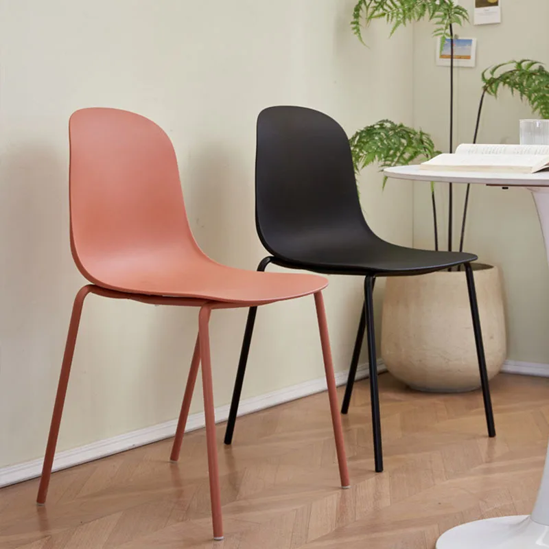 Home Dining Chair INS Modern Simple Thickened Leisure Chair B & B Backrest Stool Plastic Chair