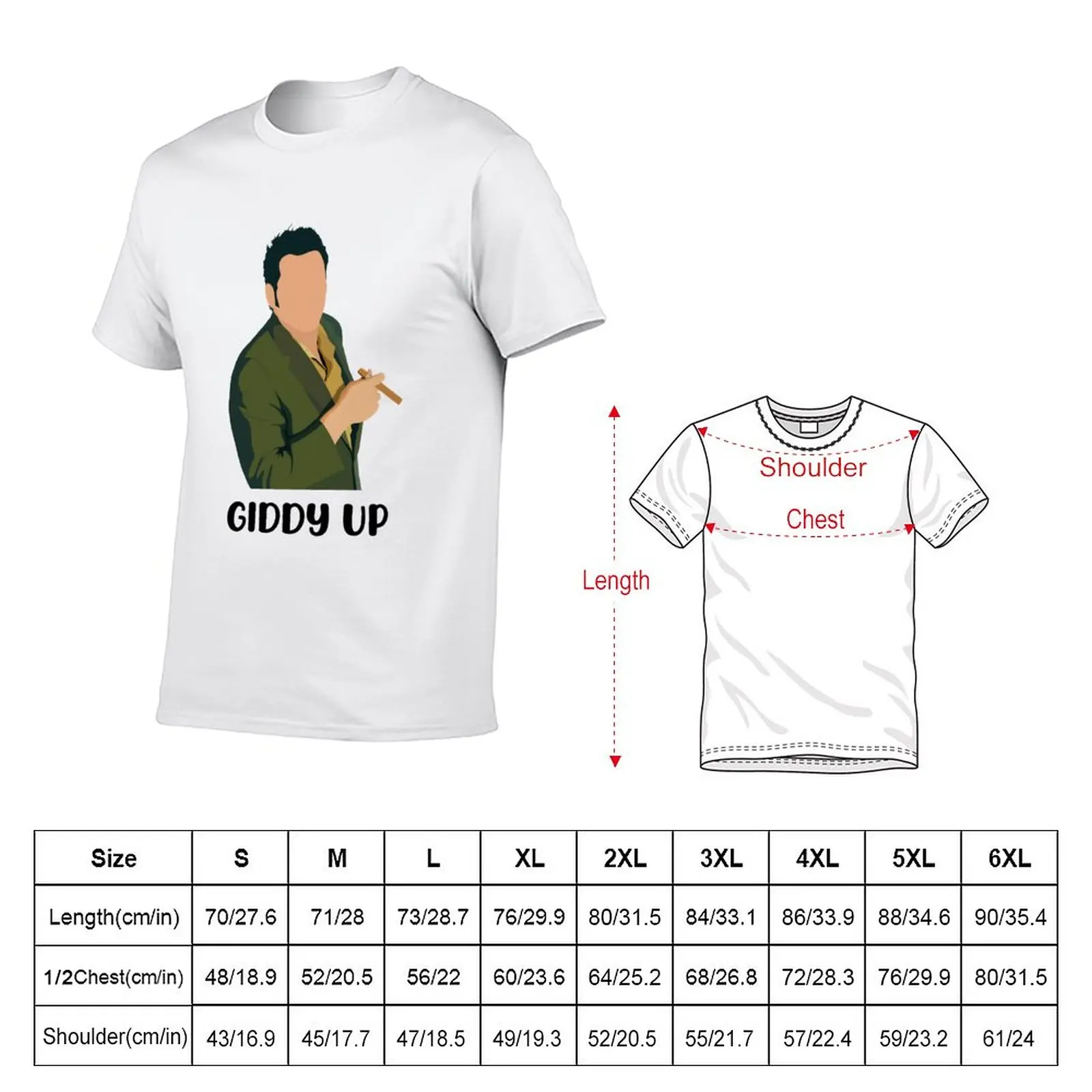 Kramer Giddy Up! T-Shirt kawaii clothes boys whites tops customizeds mens graphic t-shirts anime