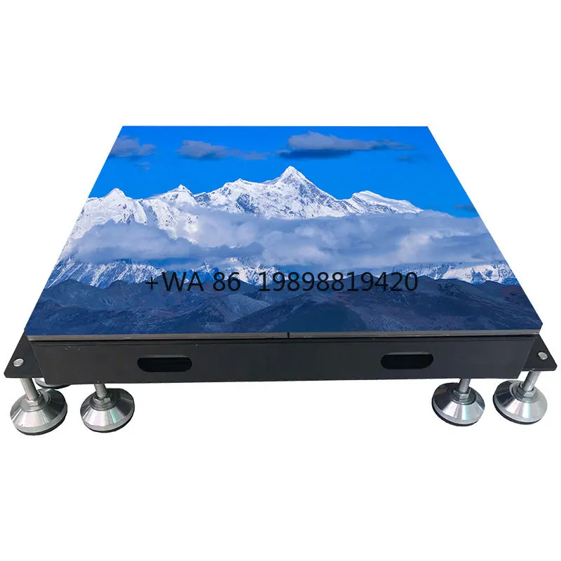 P3.91 Interactive Standing LED Dance Floor Screen, Large Indoor Digital Signage with for Event Stage