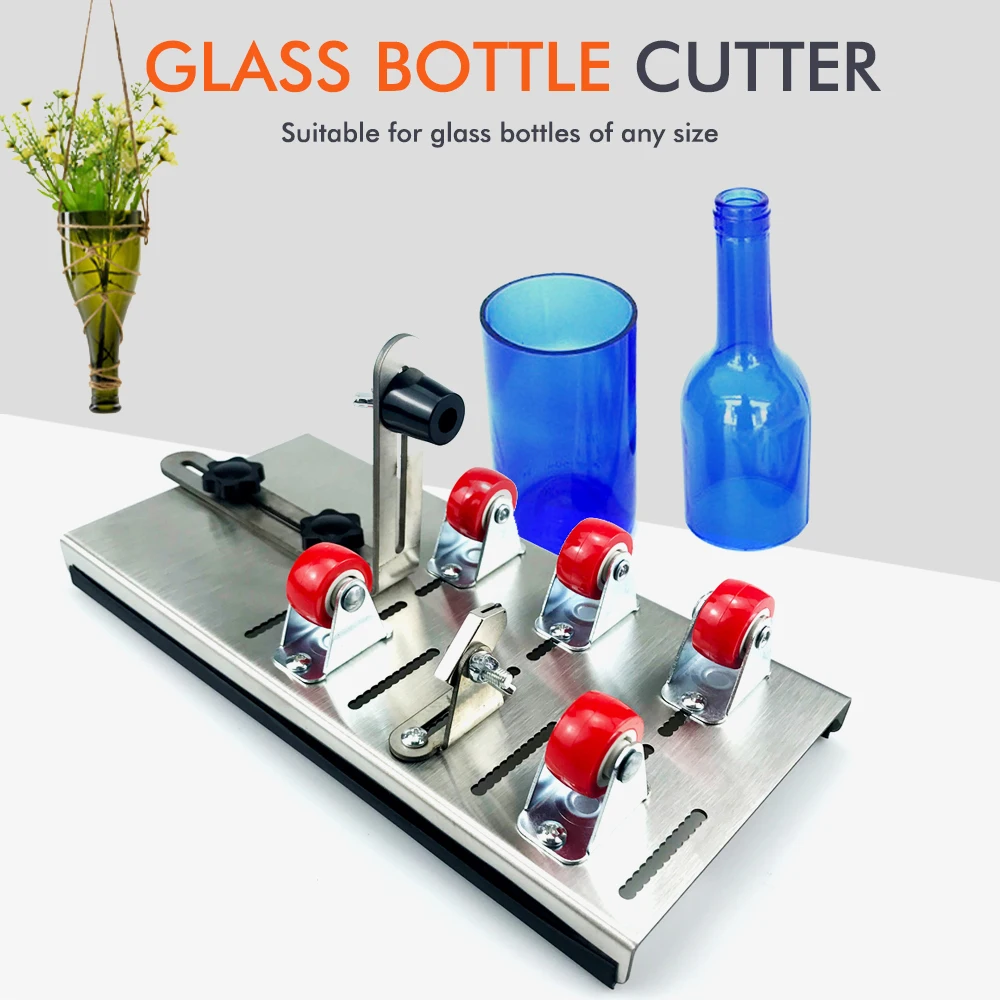 Coupe-bouteille en verre métallique, taille ajustable, Machine à découper pour l'artisanat des bouteilles de vin, découpe de décorations de maison