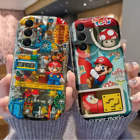Super M-Mario B-Bros Case For Samsung Galaxy S25 S24 Ultra S23 S22 S21 Plus S20 FE A56 A55 A54 A53 A52 A51 A34 A32 4G 5G Cover