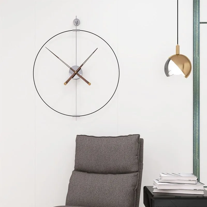 Nordic Wall Clock Modern Wall Watch Minimalist Luxury Aesthetic Large Clocks Silent Elegant Living Room Watches Home Decoration