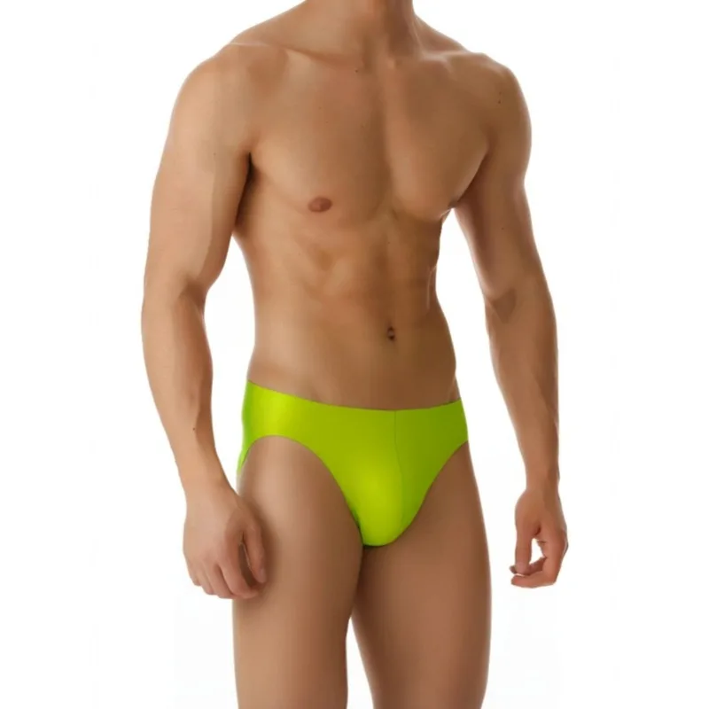 ملابس داخلية شفافة من اللاتكس للرجال ملابس داخلية محدبة من المطاط ملابس داخلية لامعة للرجال ملابس داخلية مثيرة على شكل مثلث سراويل داخلية من أوم