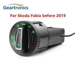 Interruptor automático de faro antiniebla para Skoda Fabia, dispositivo con Sensor incorporado, antes de 2019