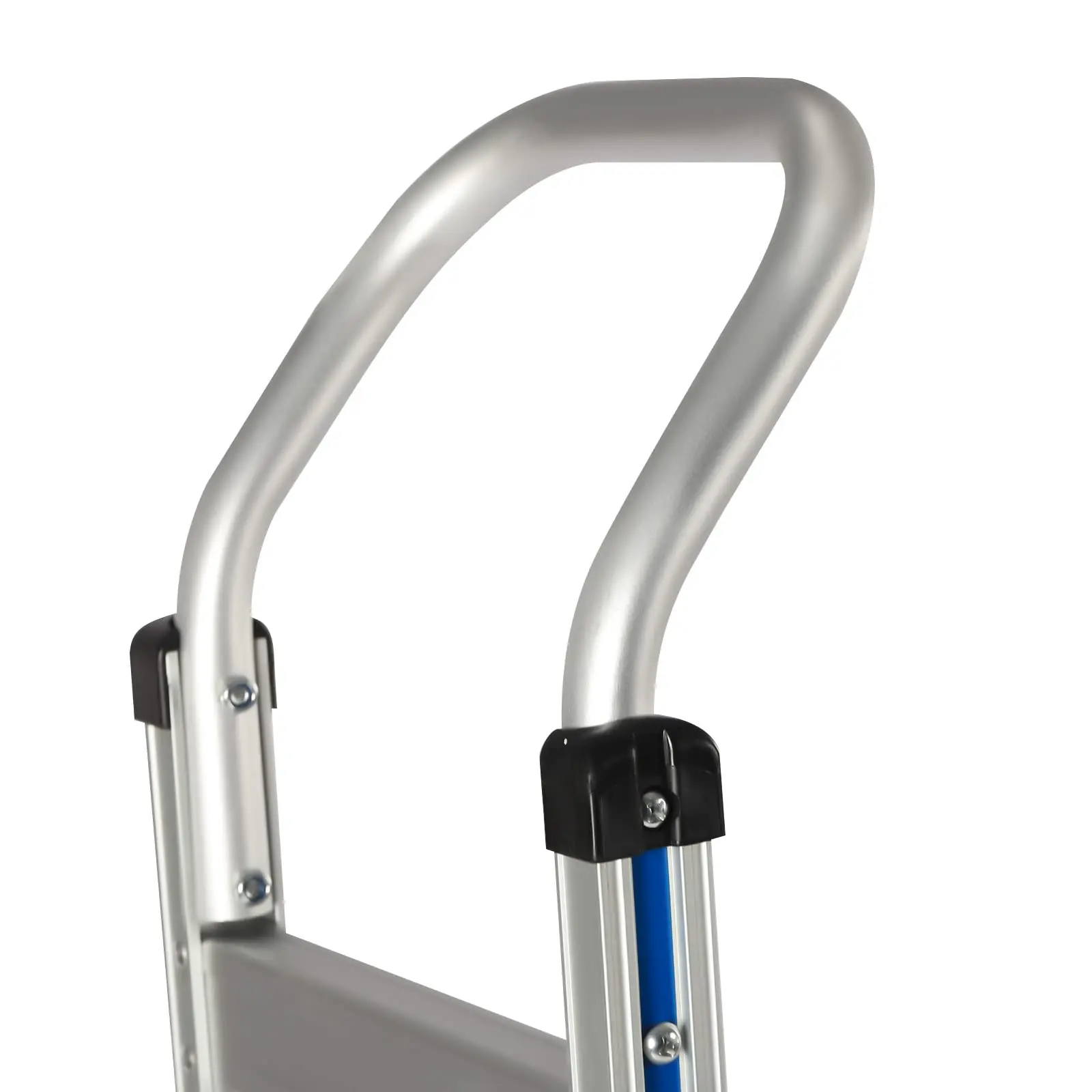 Hand Truck Dolly, Industrial Strength Heavy Duty Aluminum Dolly Cart for Moving - 500 Pound Capacity - 9.8" Rubber Wheels (Silver)