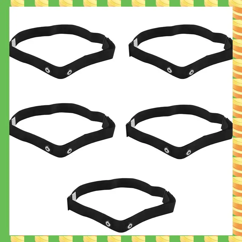 

AB53 5X Chest Belt Strap For Polar Wahoo Garmin For Sports Wireless Heart Rate Monitor,Black