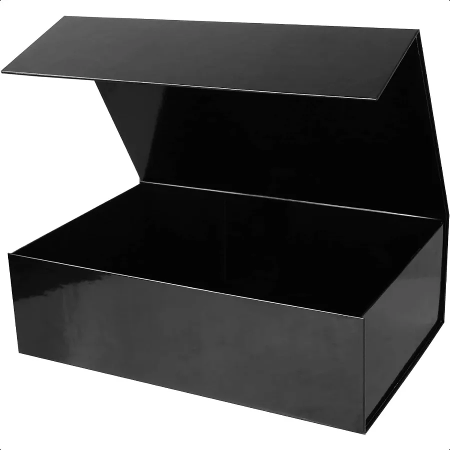 

Черные подарочные коробки, большие Rec 13,7x9x4,3 дюйма, 1 шт.