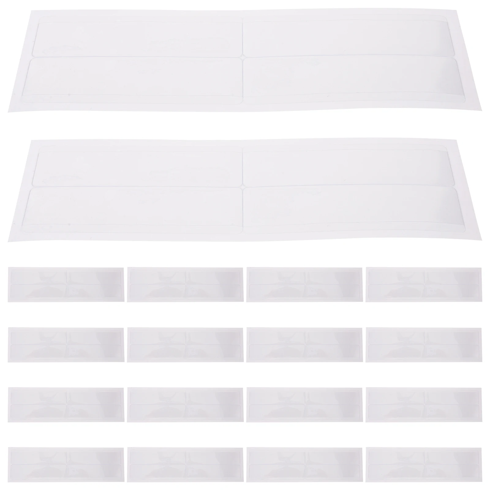 

1 set Adhesive Clear Pockets 11x3cm PVC Clear Sleeves Warehouse Tags Label Pouch Plastic Sleeves Card ganizers