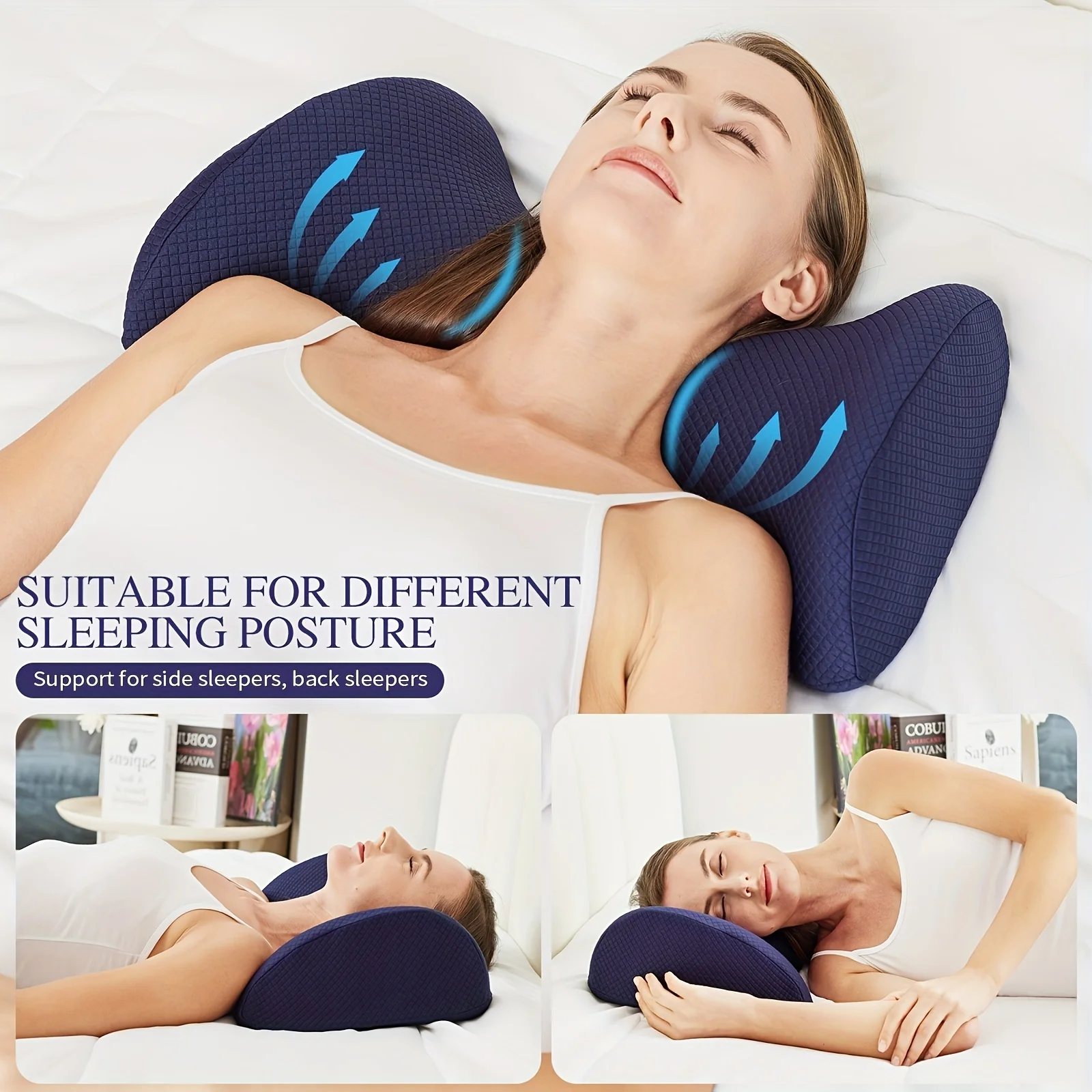 1pc Lumbar Support Pillow For Sleeping, Bed Waist Support Cushion Pregnant Woman Hip Knee Spine Alignment Sciatic Nerve Relax